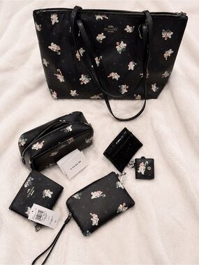 RARE Coach Holiday Snowman Collection COMPLETE 6Pc Set 🎄 Collector Bundle